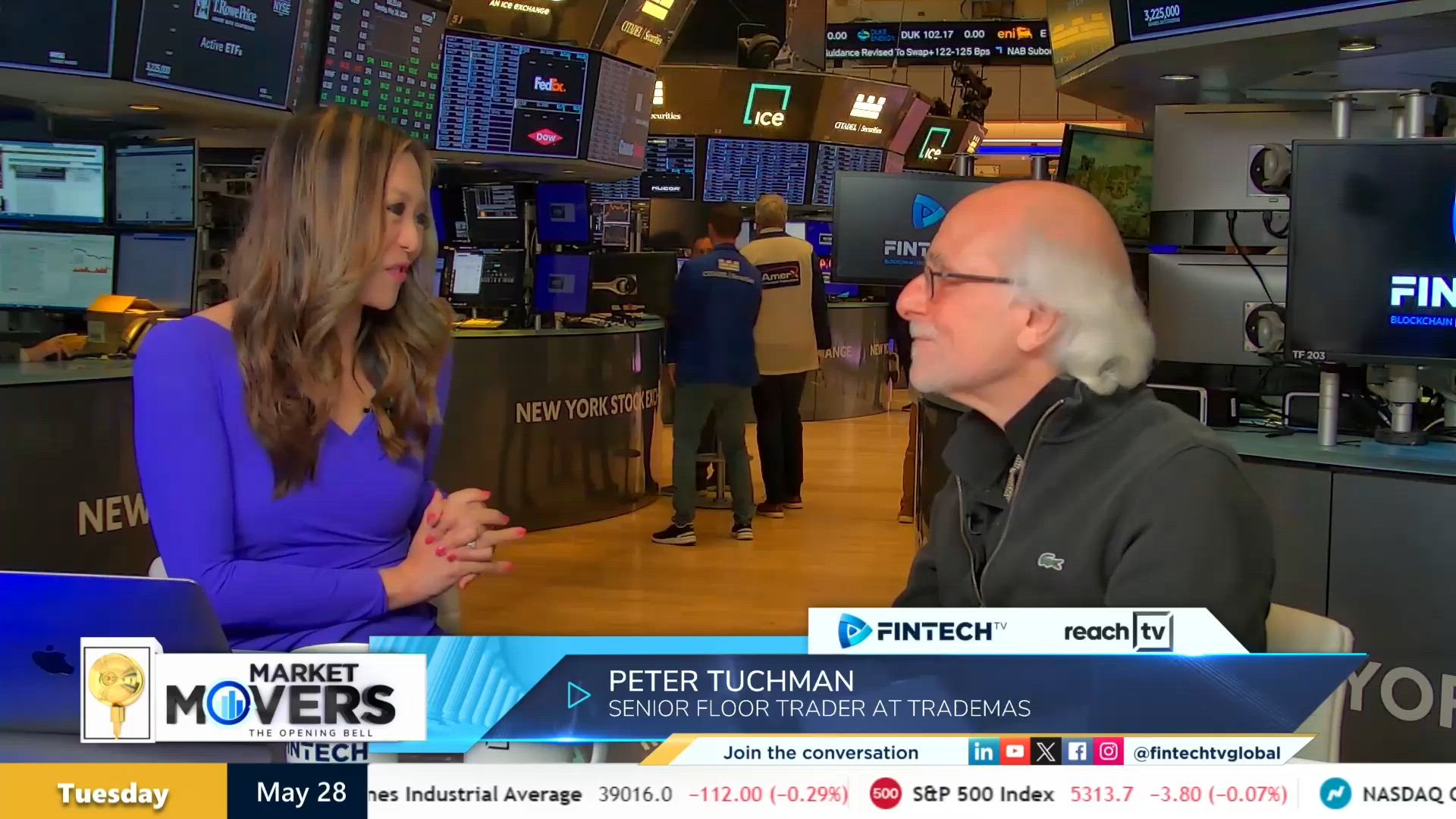NASDAQ record high and strong economic data, with Peter Tuchman Senior Floor Trader at TradeMas