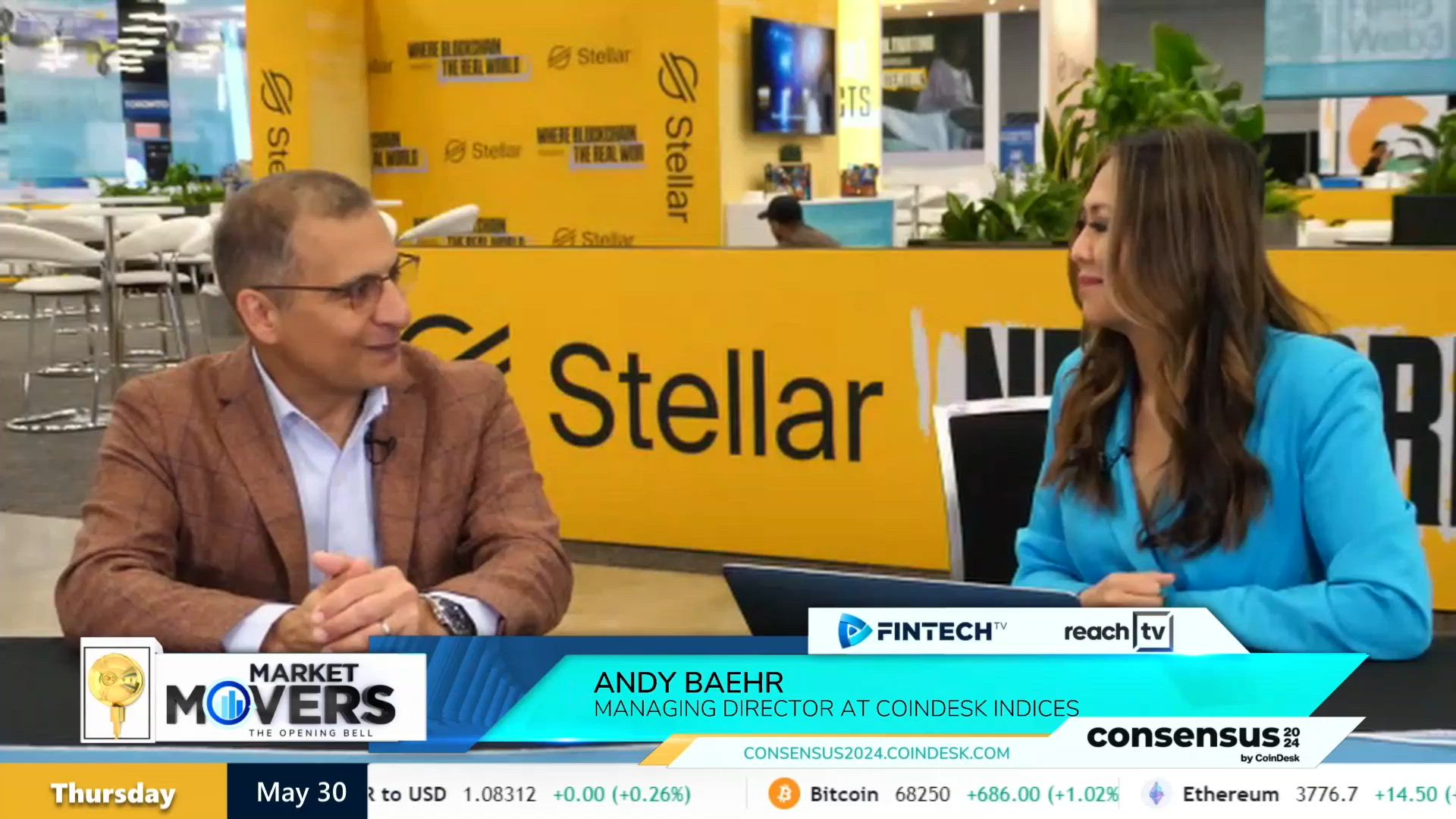 BREAKING NEWS: NYSE and Coindesk Indices reach a new partnership with Andy Baehr, Managing Director at Coindesk