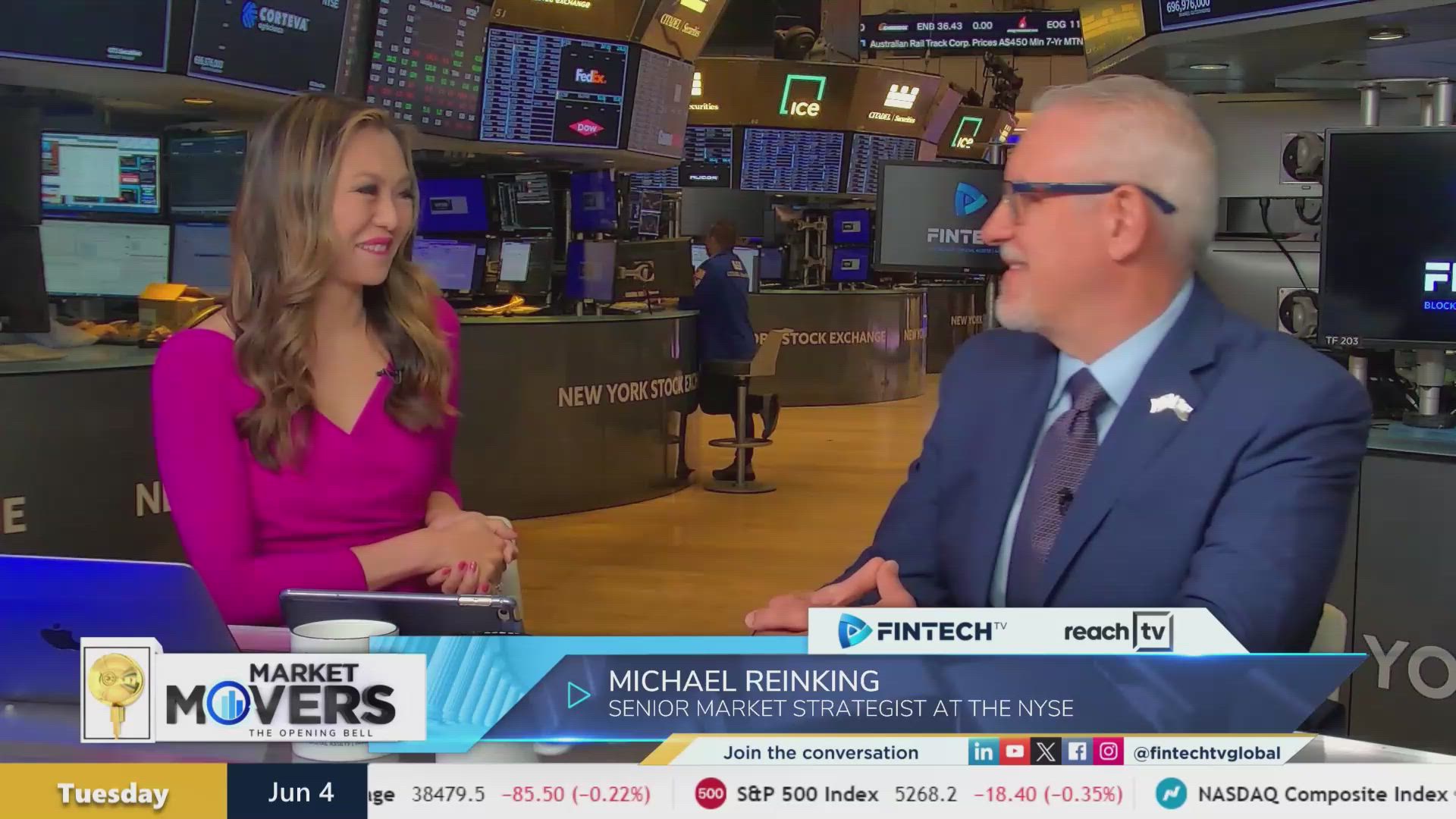 Expectations for upcoming economic data (Jobs Report, ISM, ADP & ECB) with Michael Reinking, Senior Market Strategist at the NYSE