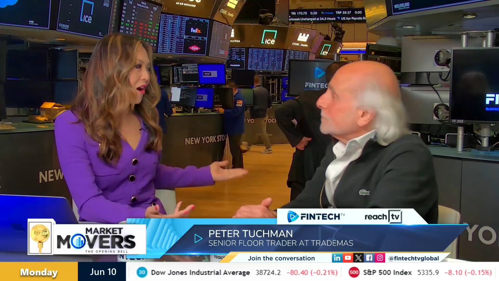 Stock market rallies with Peter Tuchman, Senior Floor Trader at TradeMas