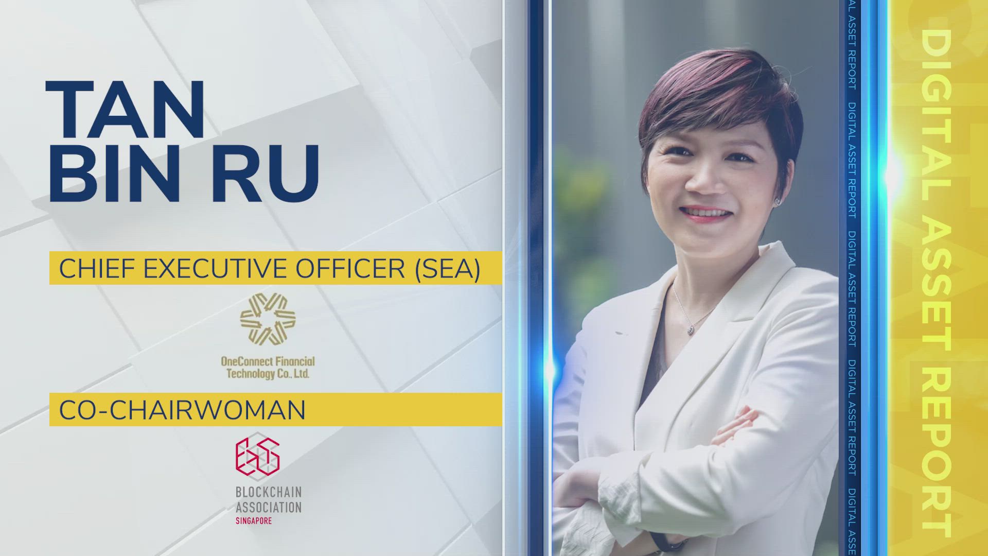 Tan Bin Ru, CEO at OneConnect & Co-ChairWomen at Blockchain Association Singapore