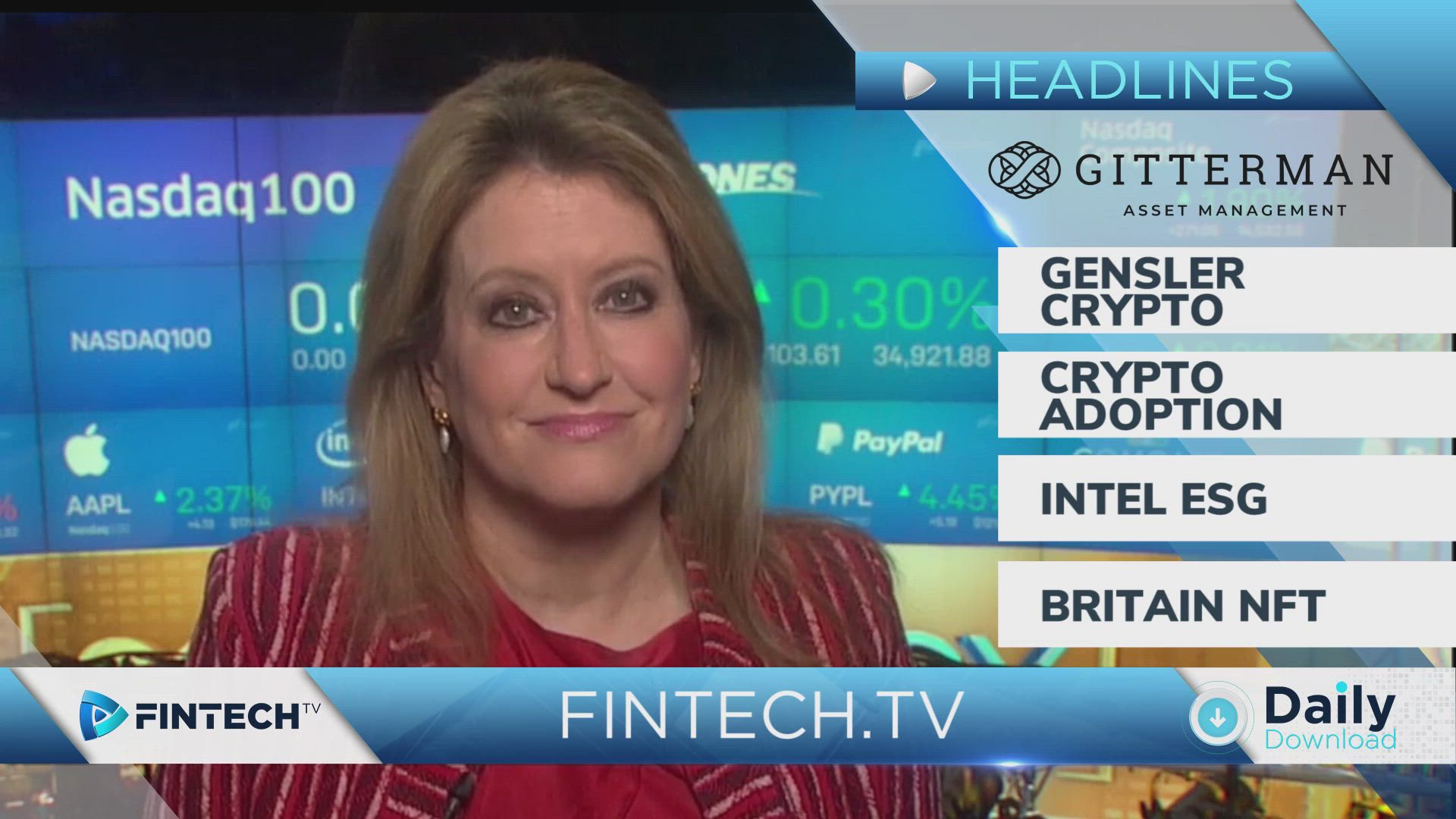 SEC’s Gensler Wants Crypto Exchange Regulation, COO of Gemini says Inflation is Accelerating Crypto Adoption, Intel Launches ESG Friendly Bitcoin Mining Chips, UK Will Issue Its Own NFT