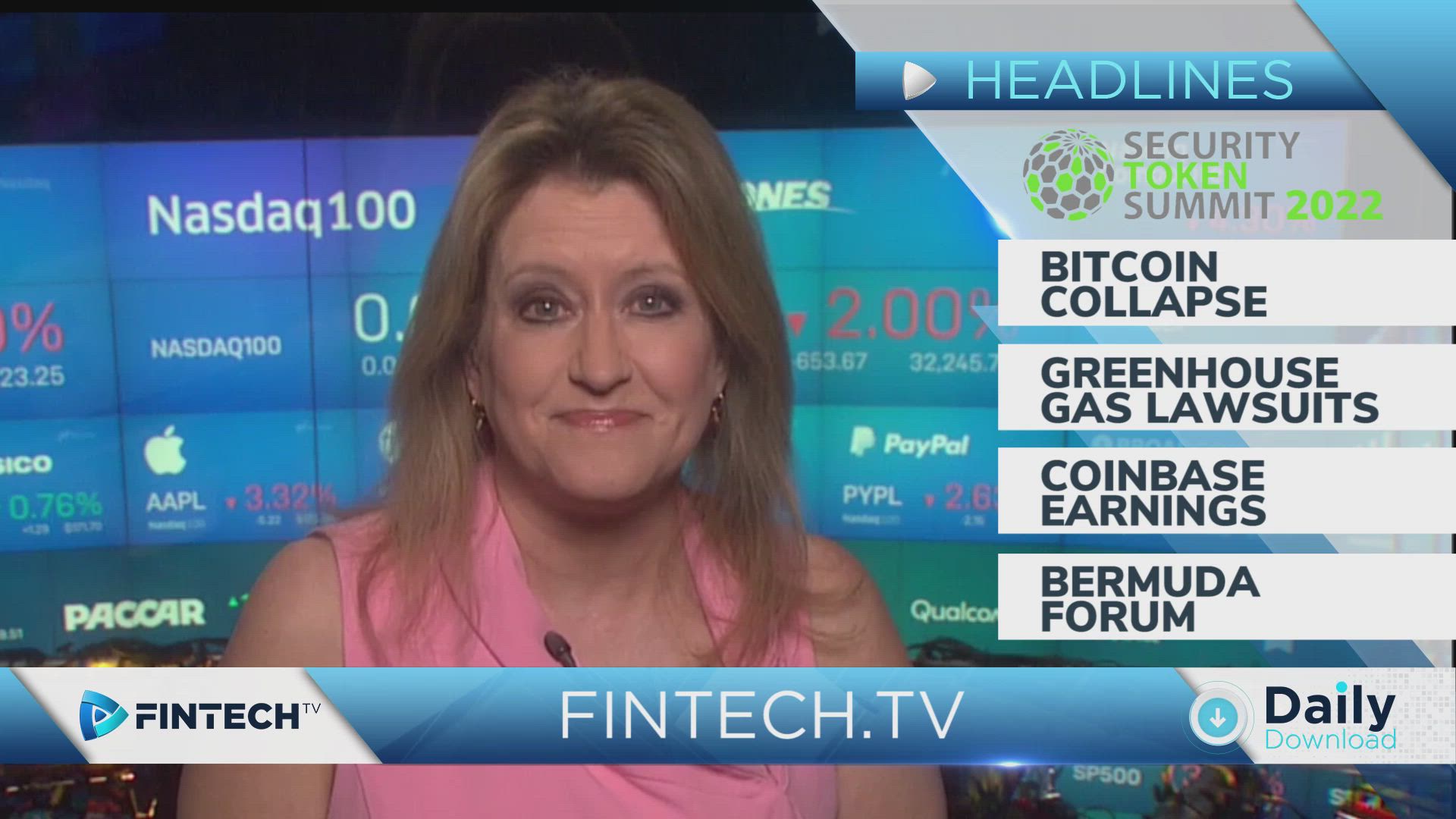 Bitcoin Collapses, Greenhouse Gas Lawsuit, Coinbase Earnings, Bermuda Executive Forum