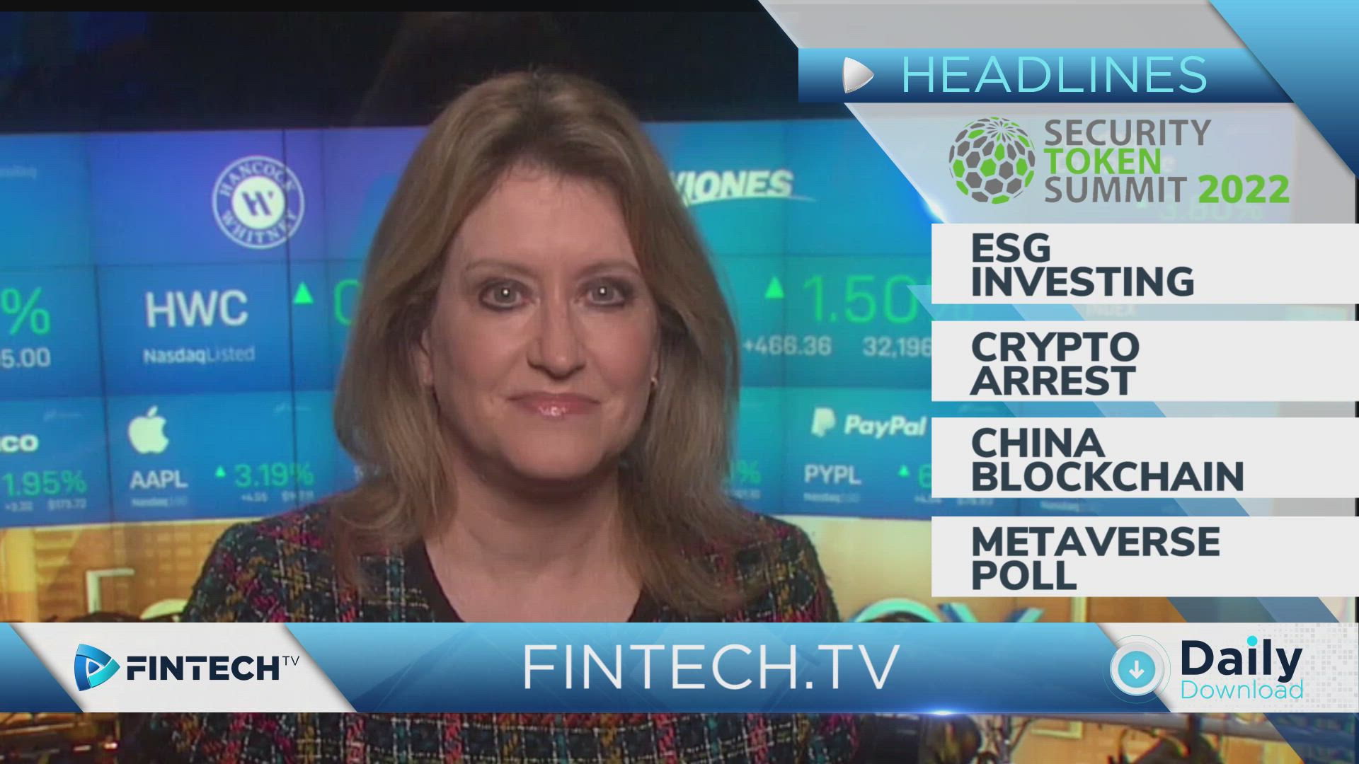 ESG Investing, FBI Arrests CEO of Crypto Platform, China Blockchain Platform, Metaverse Poll