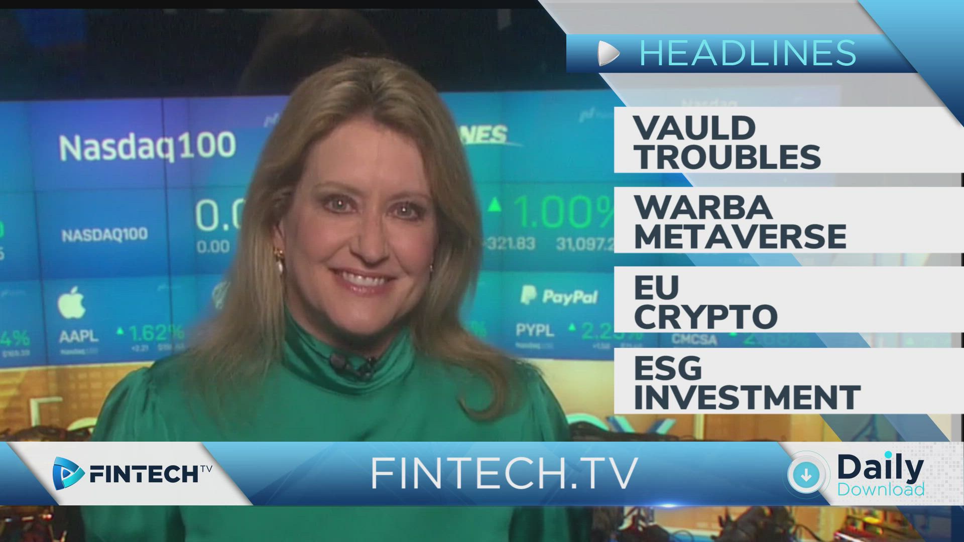Vauld Updates, Warba Metaverse, EU to Regulate Crypto, ESG Investments