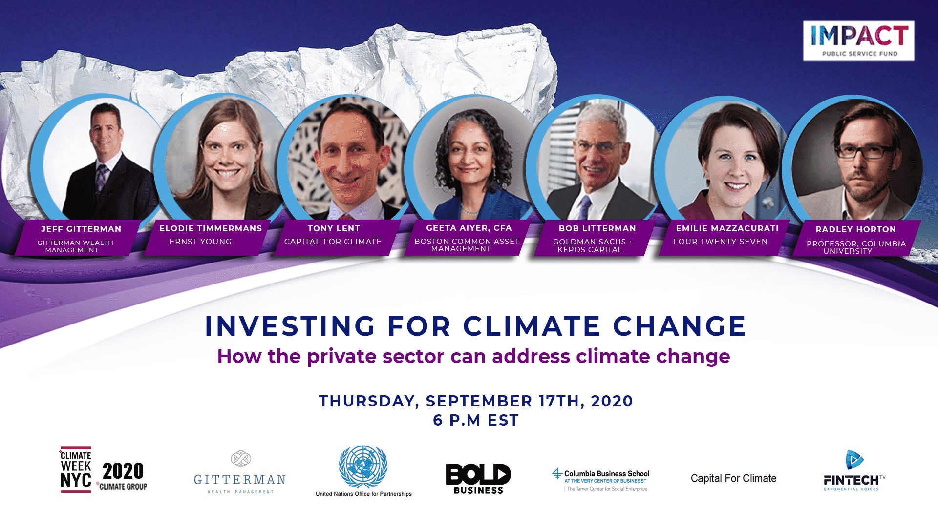 Investing for Climate Change: How the private Sector can Address Climate Change