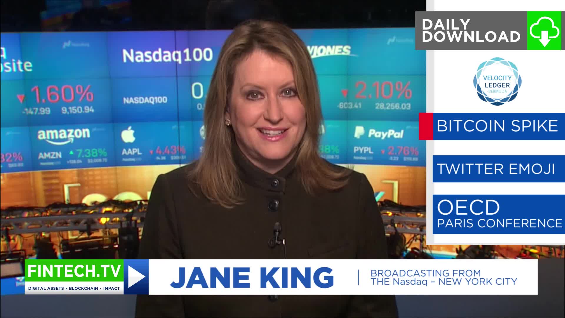 Daily Download: Bitcoin Spike and OECD Paris Conference