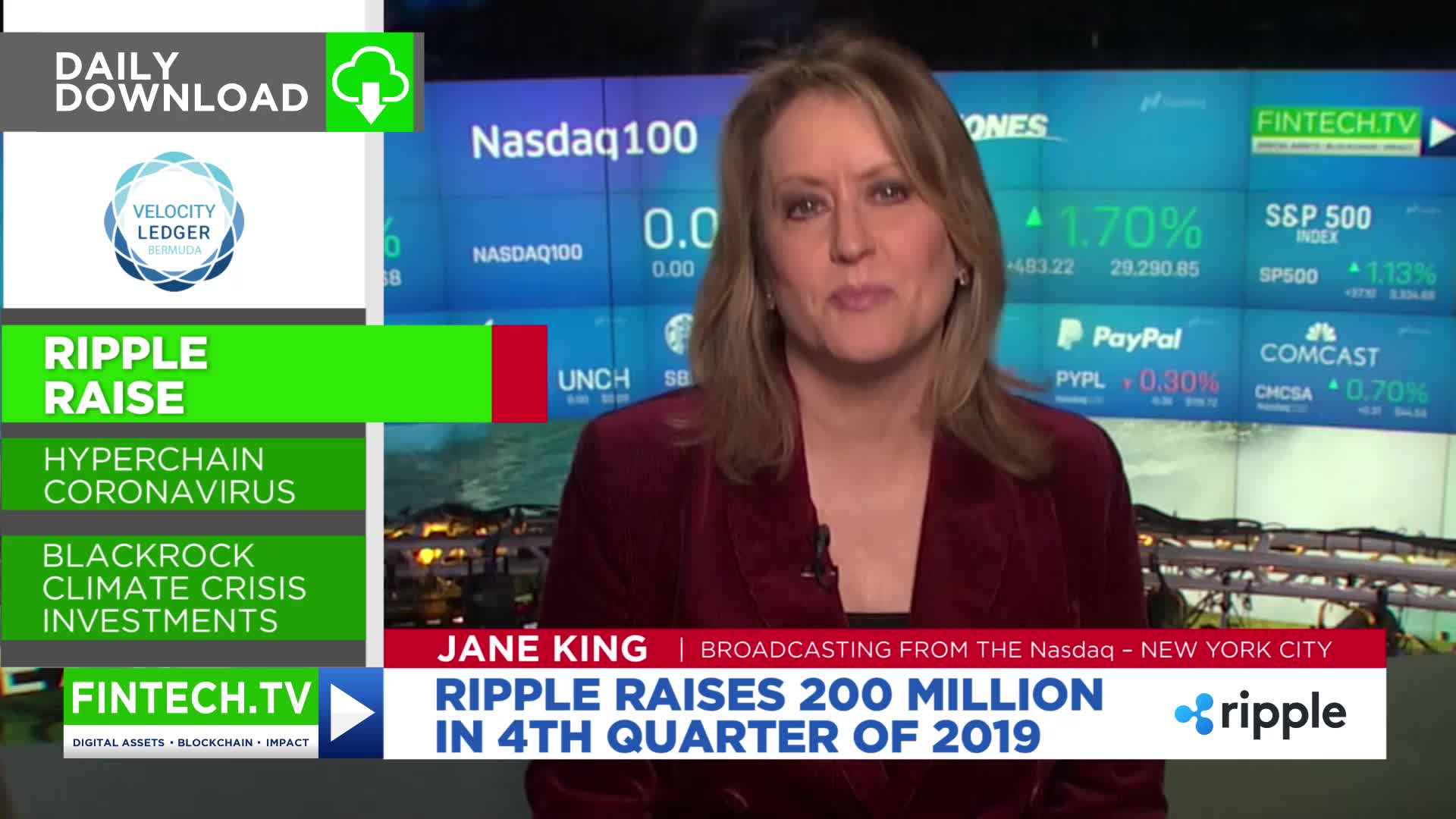 Daily Download: Ripple Raise, Blockchain, the Coronavirus & BlackRock