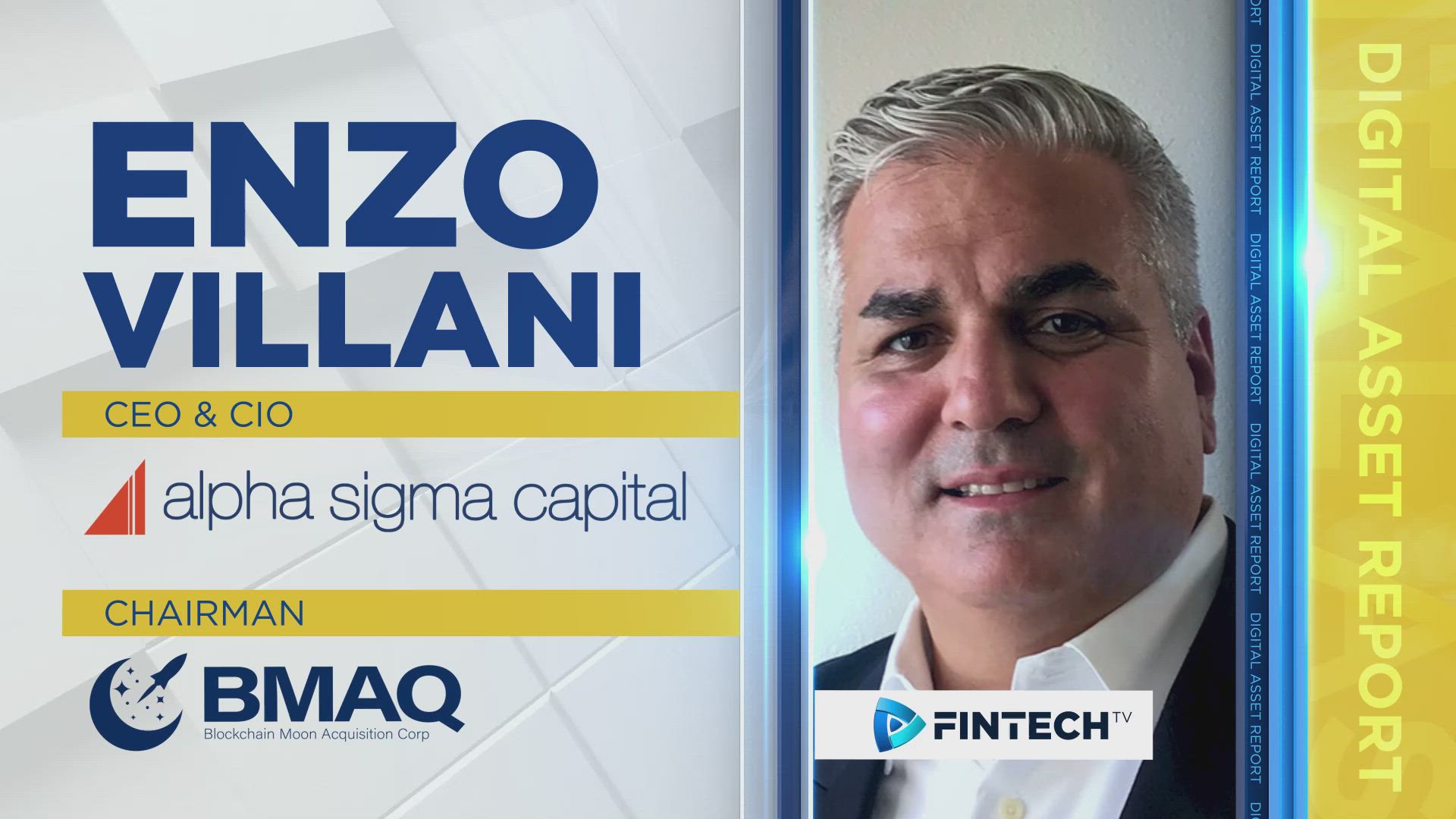 Enzo Villani on Blockchain Moon Acquisition Corp (BMAQ) and Alpha Sigma  Capital Fund