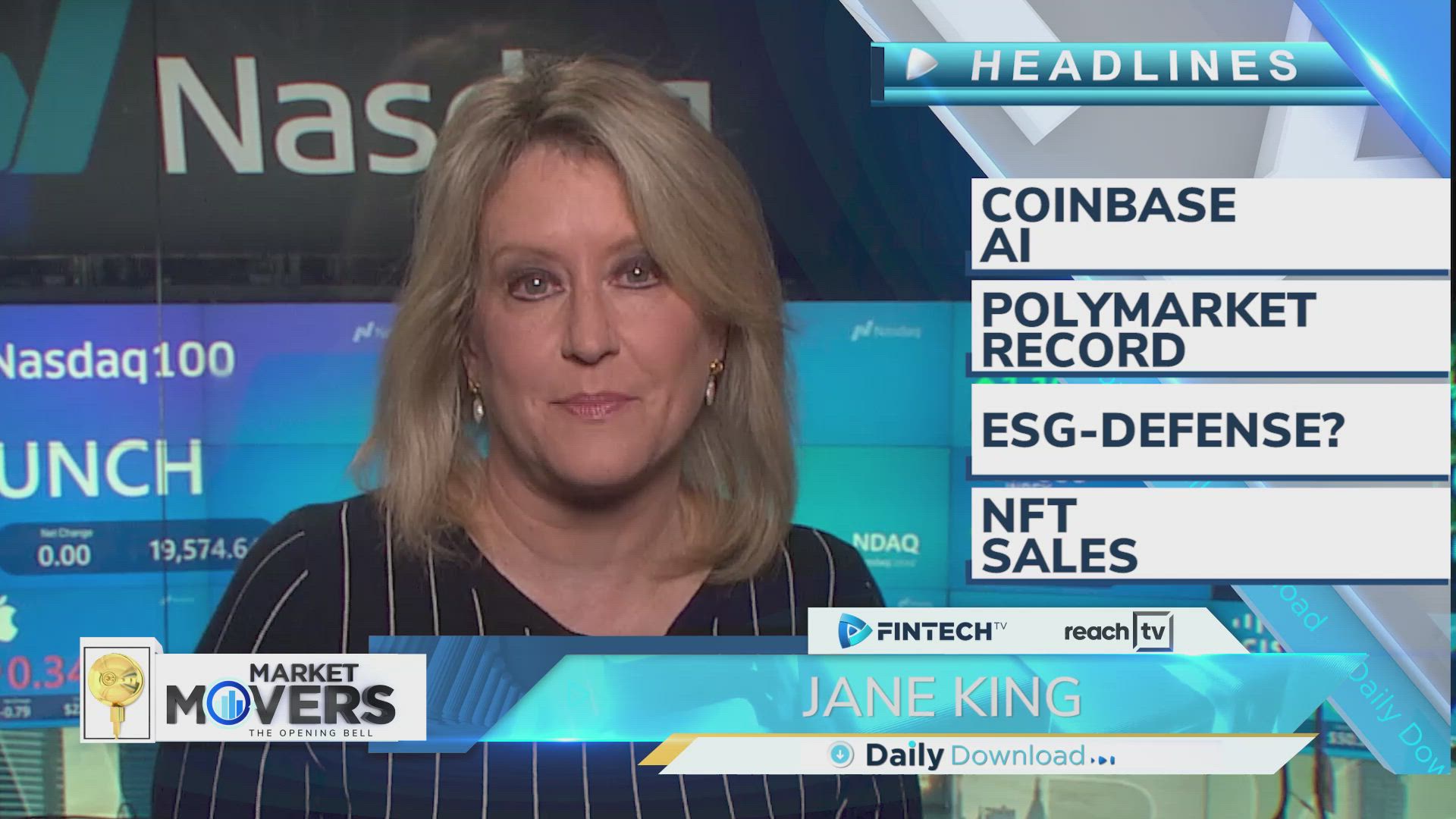 Coinbase AI, Polymarket record, ESG-Defense?, NFT sales