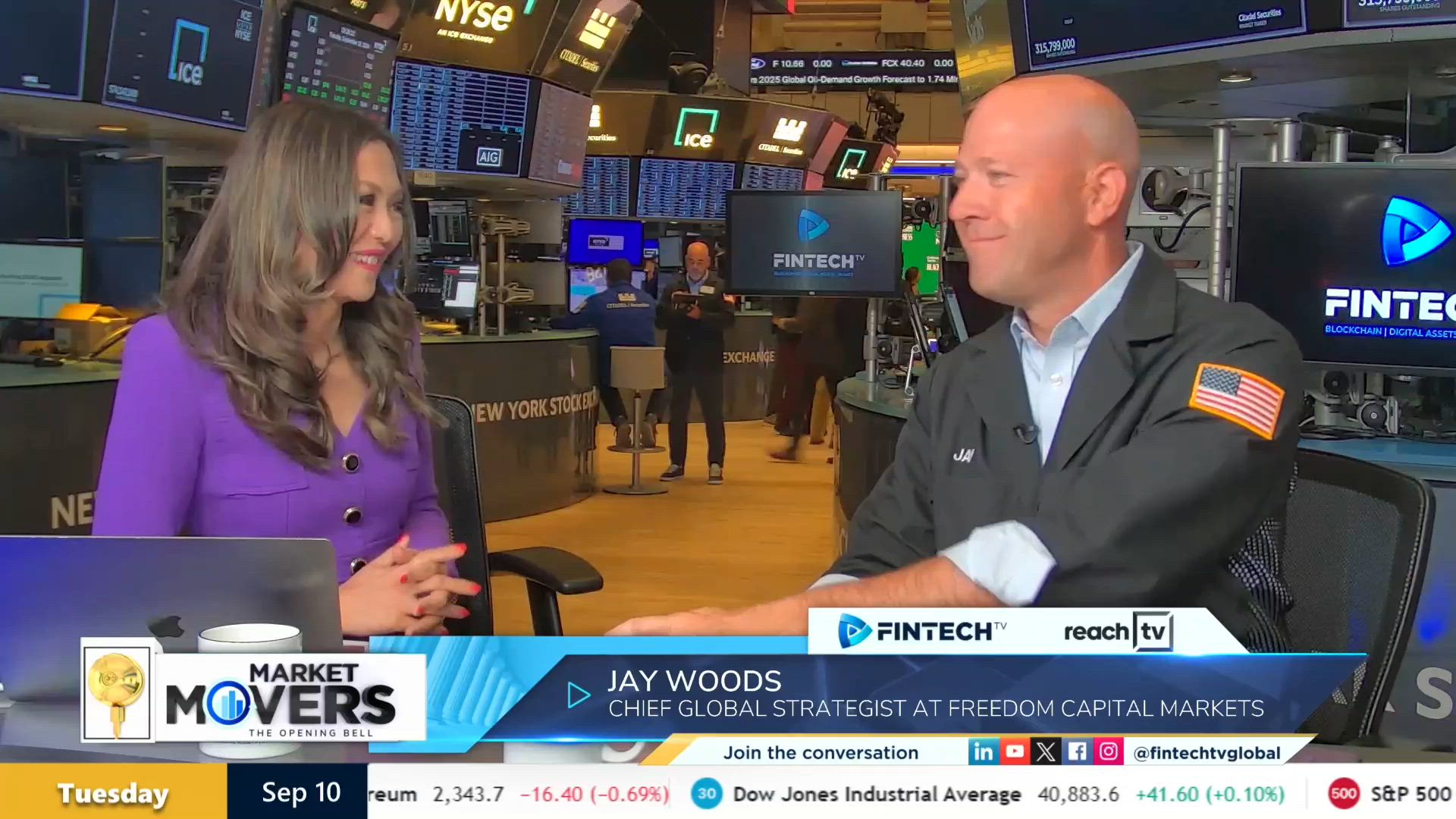 Jay Woods, Chief Global Strategist at Freedom Capital Markets on investor data trends and Fed rate cuts