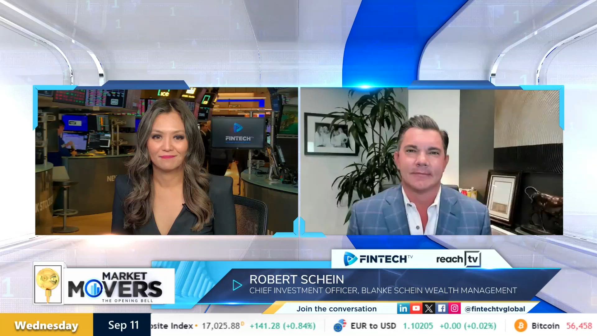 Robert Schein, CIO, Blanke Schein Wealth Management, discusses market movements following the presidential debate