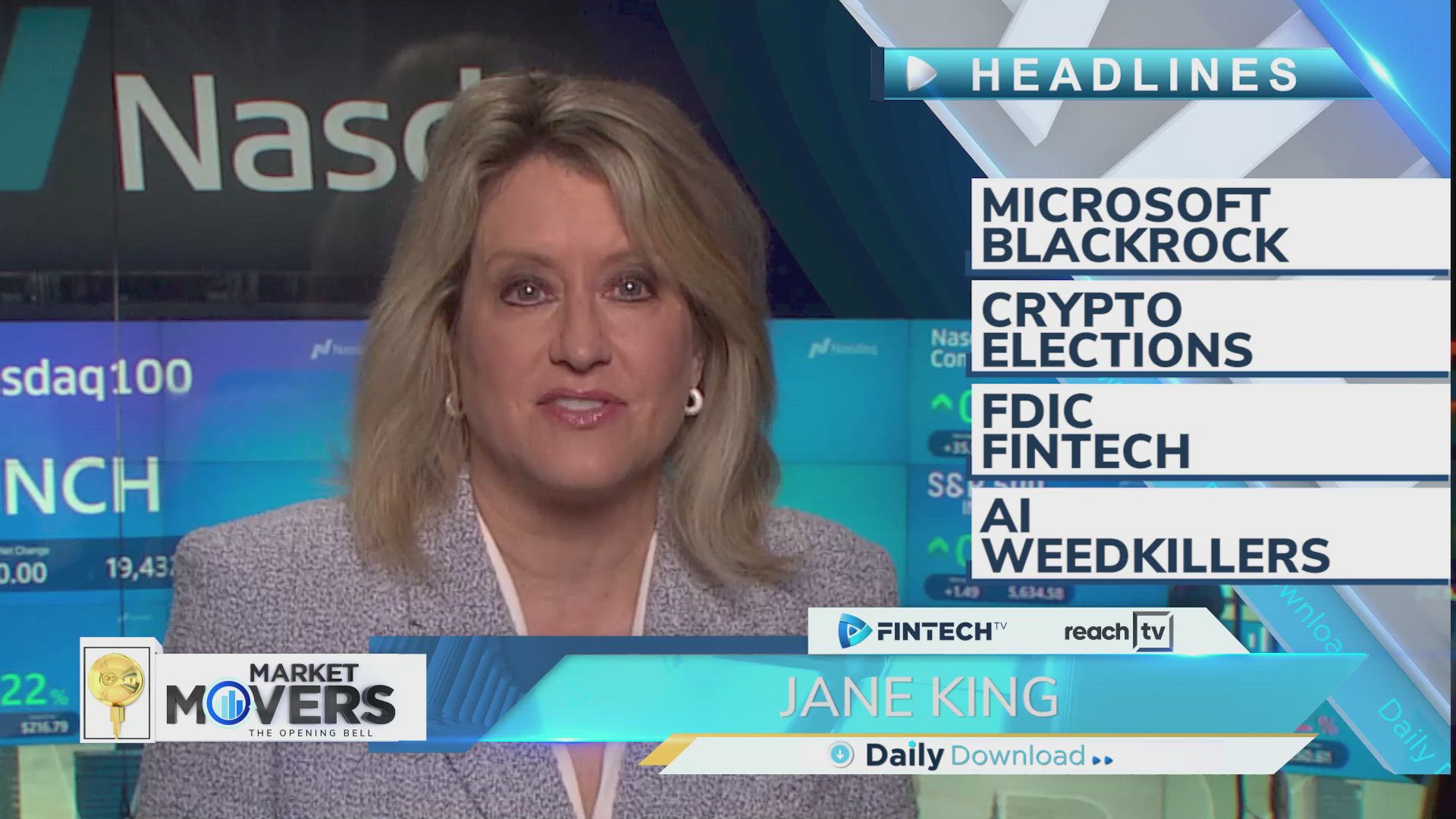 Microsoft BlackRock, Crypto elections, FDIC Fintech, AI weedkillers
