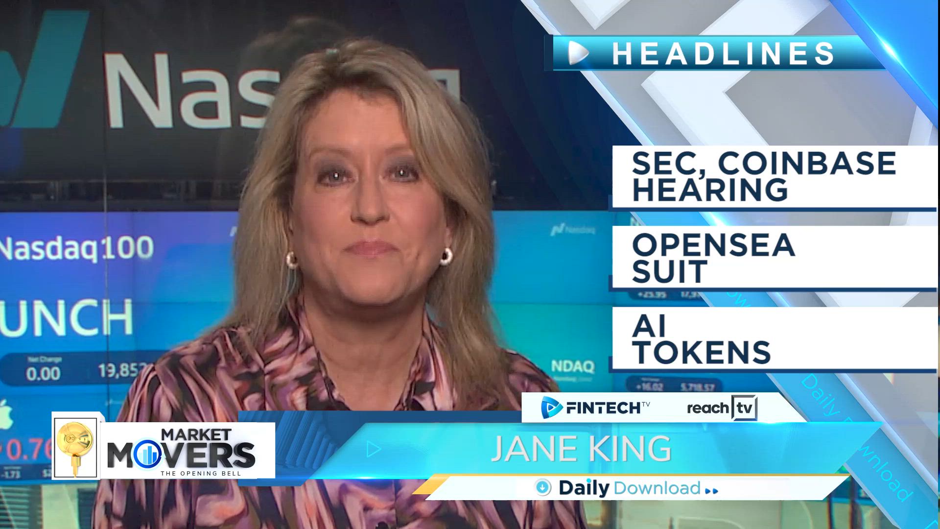Headlines with Jane King – SEC & Coinbase hearing, Opensea’s new lawsuit, and AI tokens