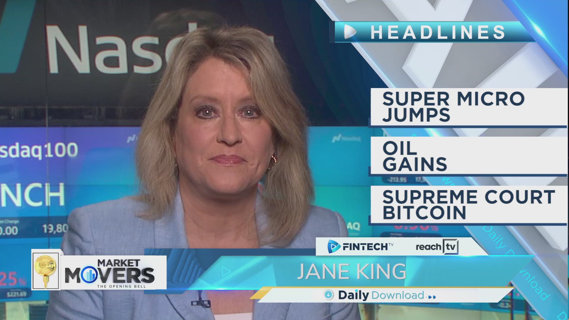 Super Micro Jumps, Oil Gains, Supreme Court Bitcoin