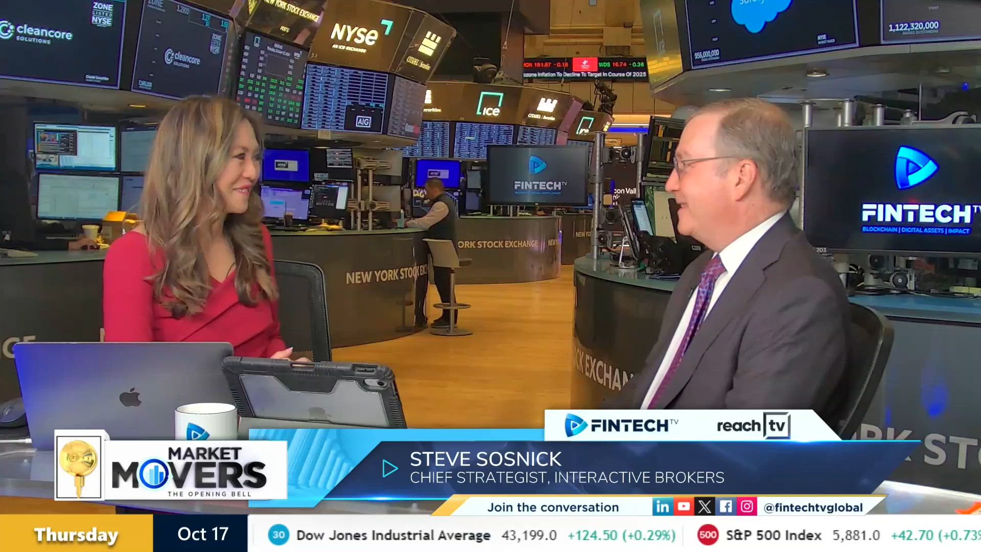 Banks & airlines fuel record highs as Morgan Stanley hits new high with Steve Sosnick, Chief Strategist, Interactive Brokers