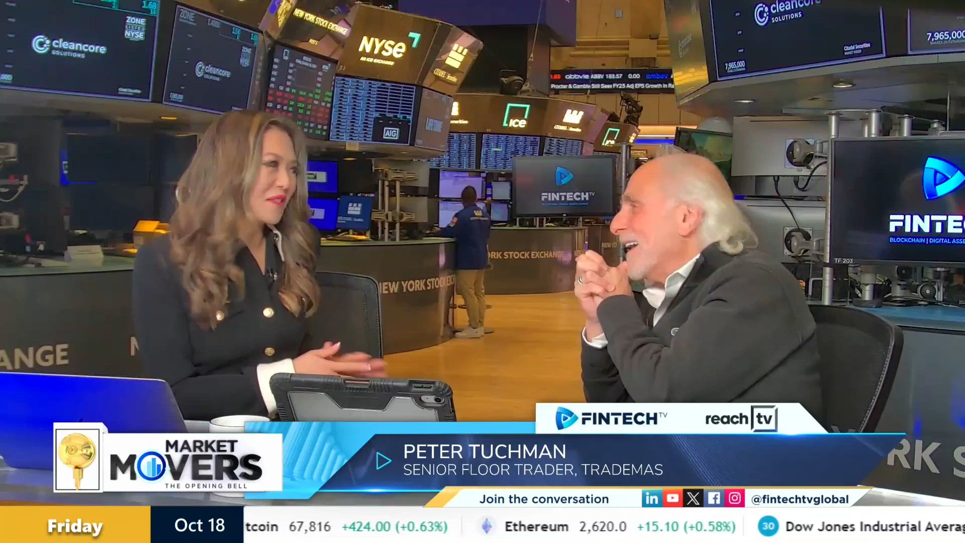 US stock averages hit record highs amid earnings with Peter Tuchman