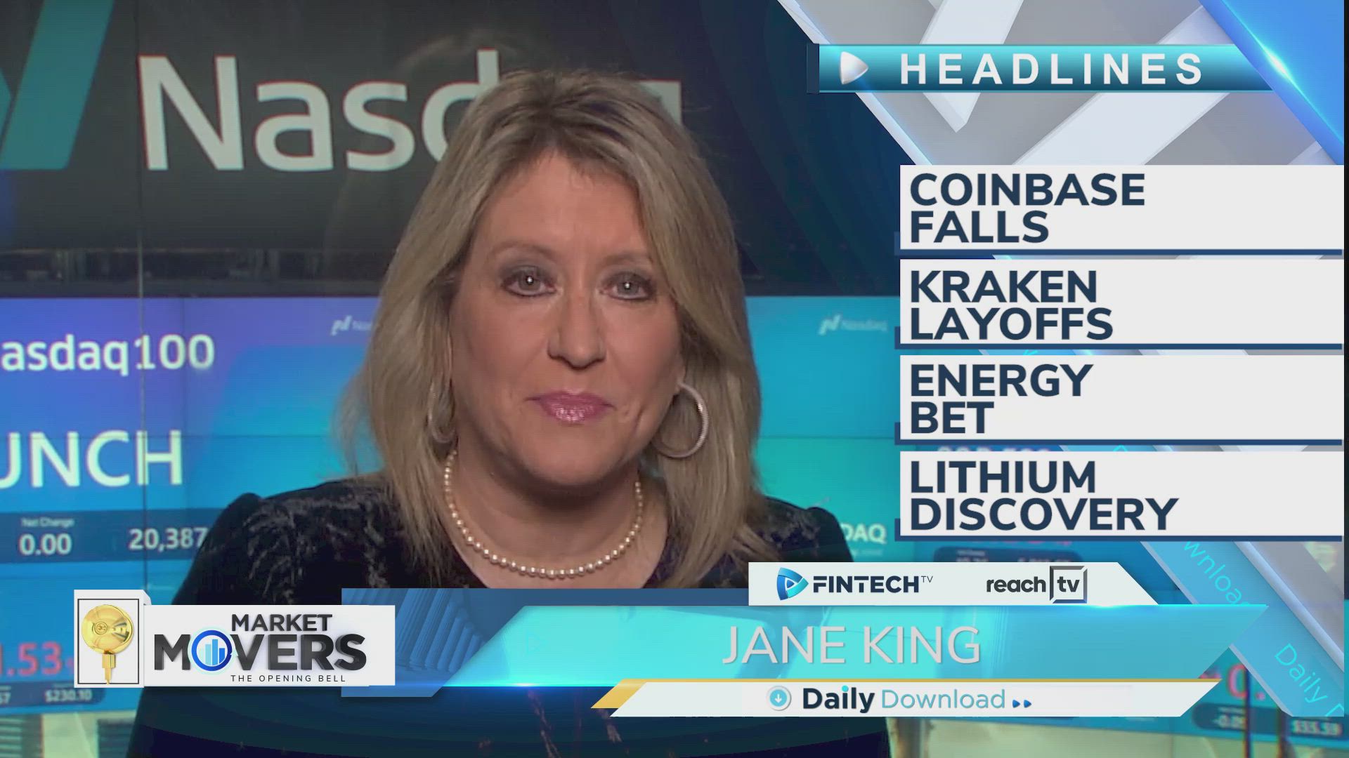 Coinbase Falls, Kraken Layoffs, Energy Bet, Lithium Discovery