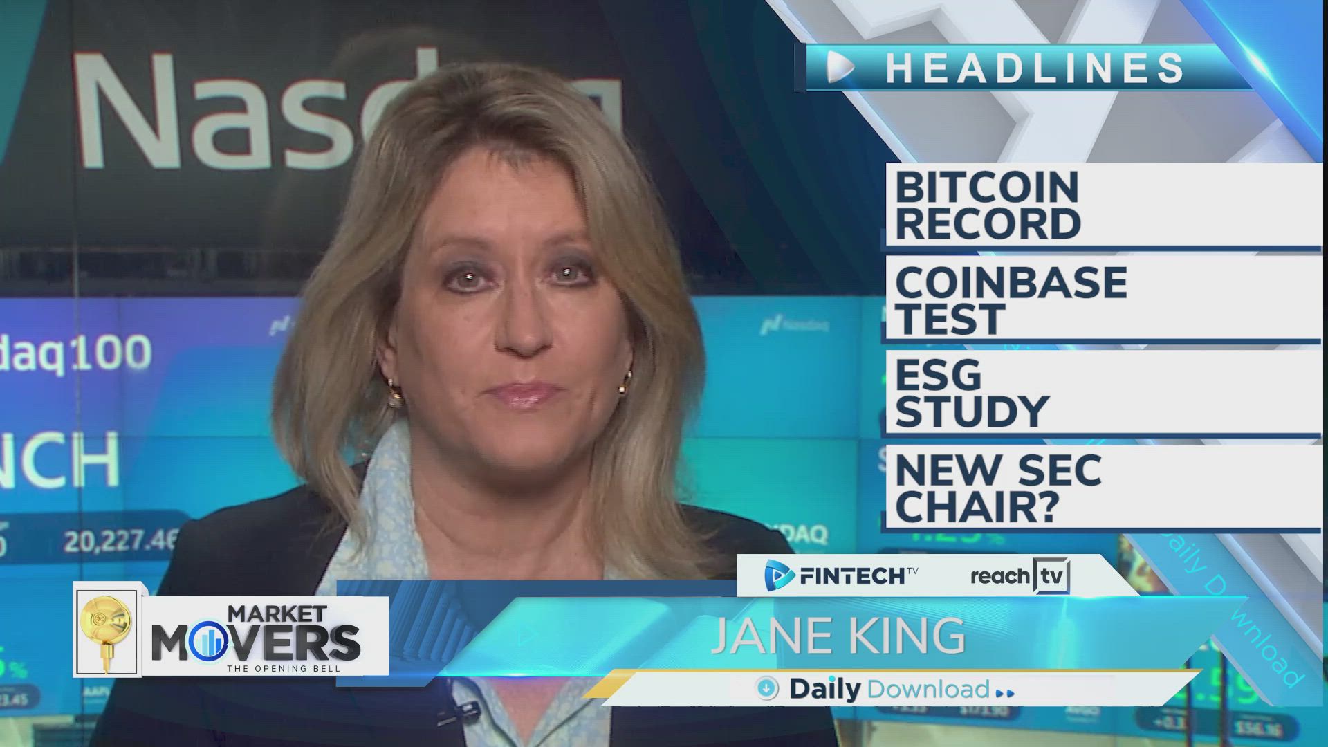 Bitcoin record, Coinbase test, ESG study, New SEC Chair?