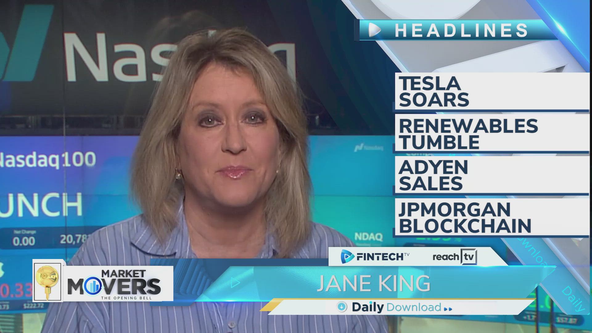 Tesla Soars, Renewables Tumble, Adyen Sales
