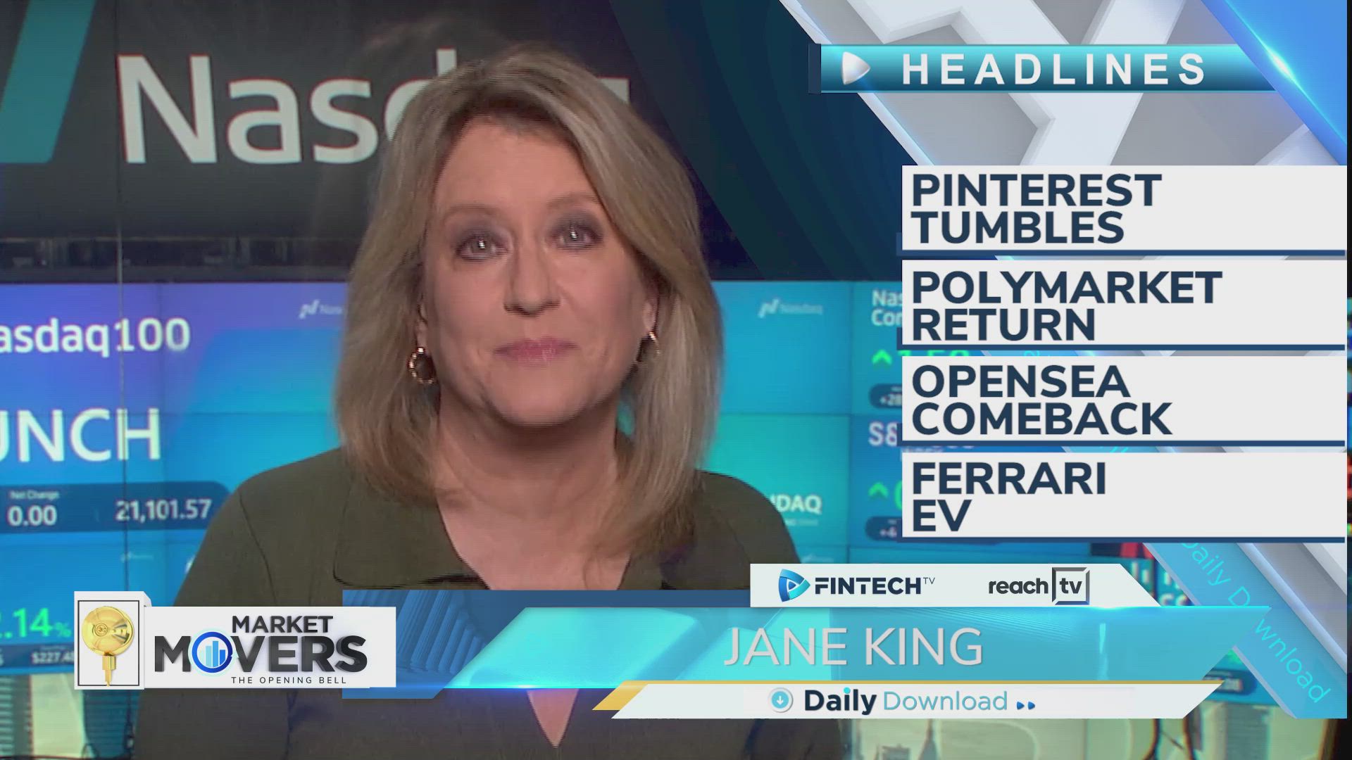Pinterest tumbles, Polymarket return, OpenSea comeback, Ferrari EV