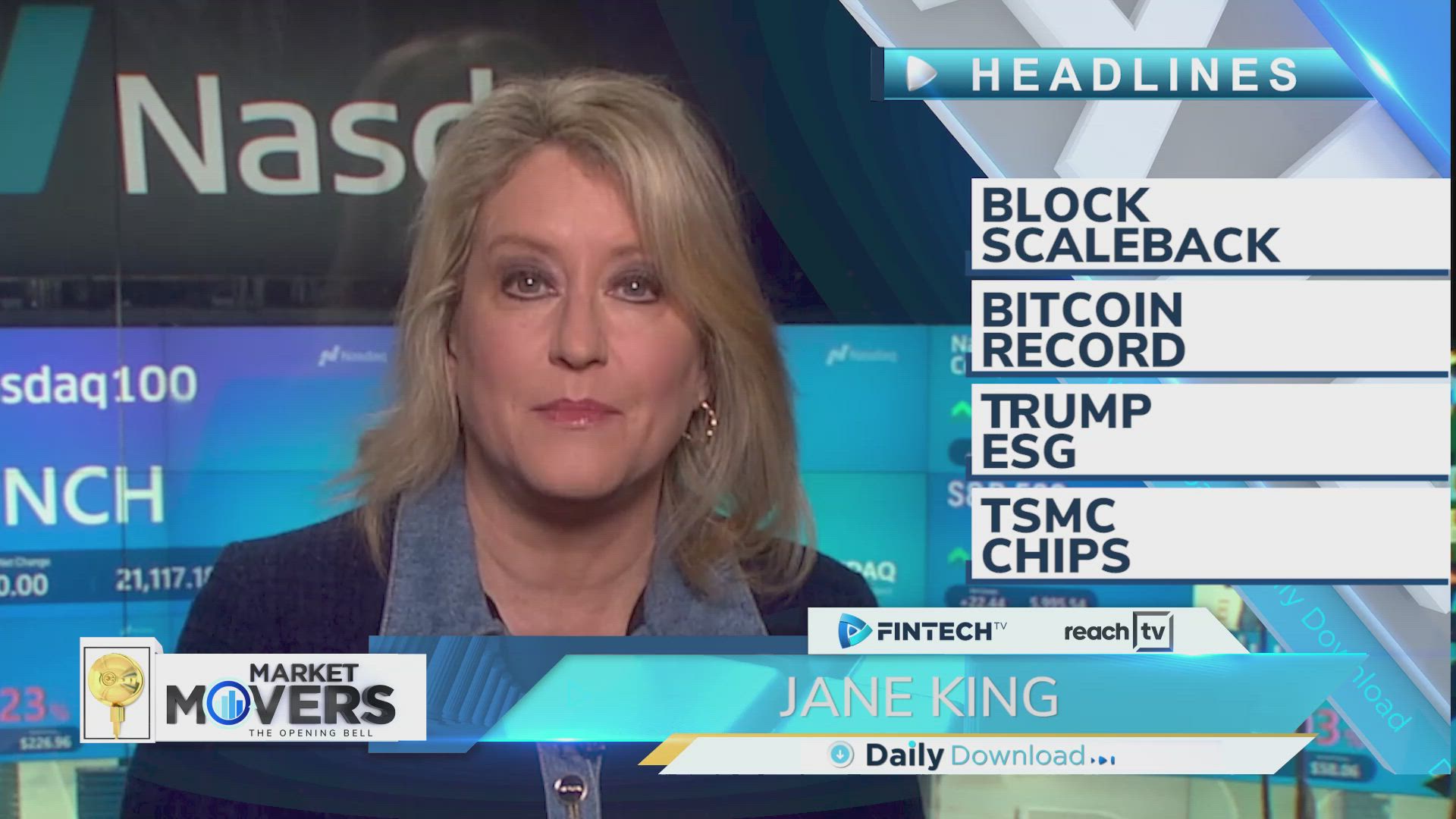 Block scaleback, Bitcoin record, Trump ESG, TSMC chips