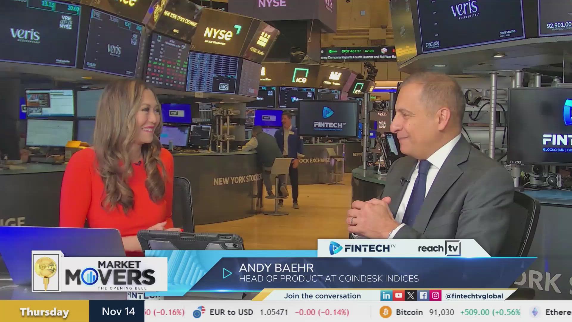 Crypto’s post-election rally as Bitcoin reaches $93k with Andy Baehr, Head of Product, Coindesk Indices