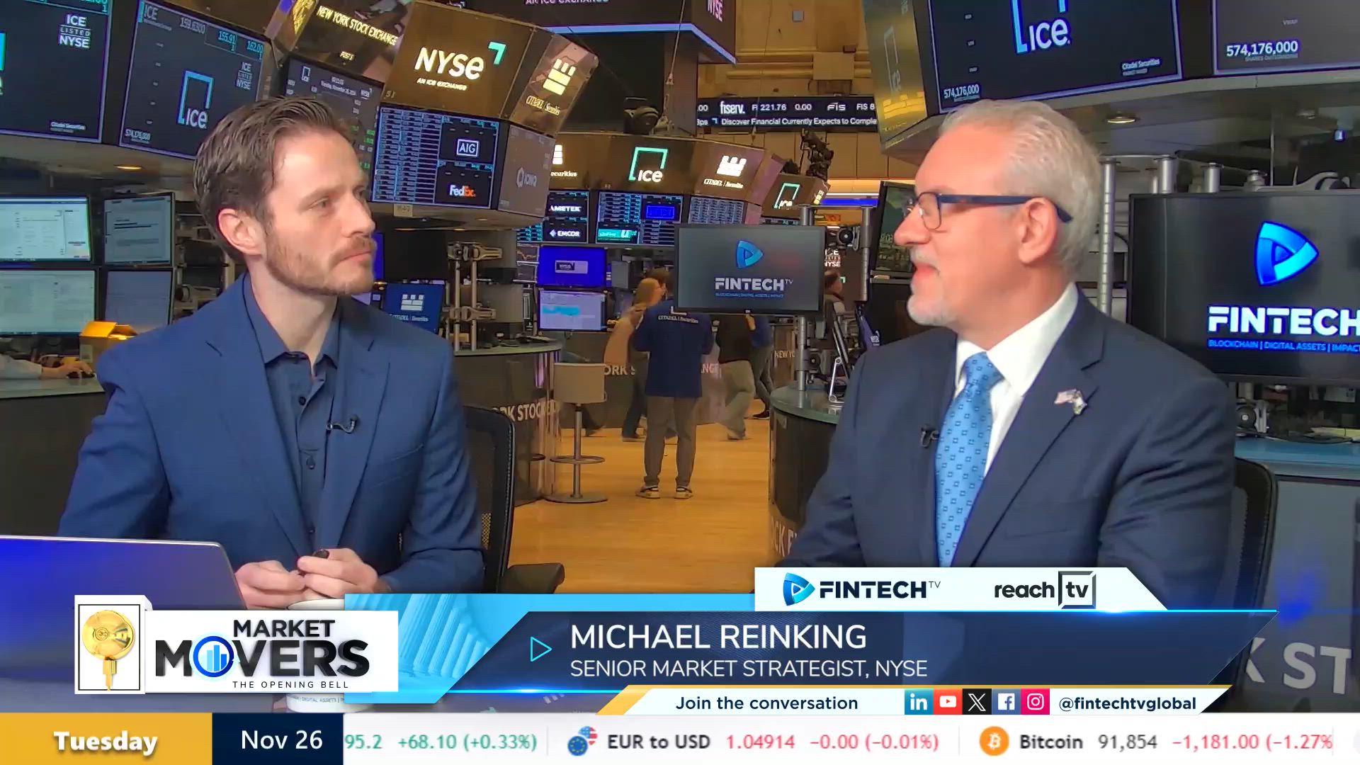 Markets eye holiday data after record highs with Michael Reinking, Senior Market Strategist at NYSE
