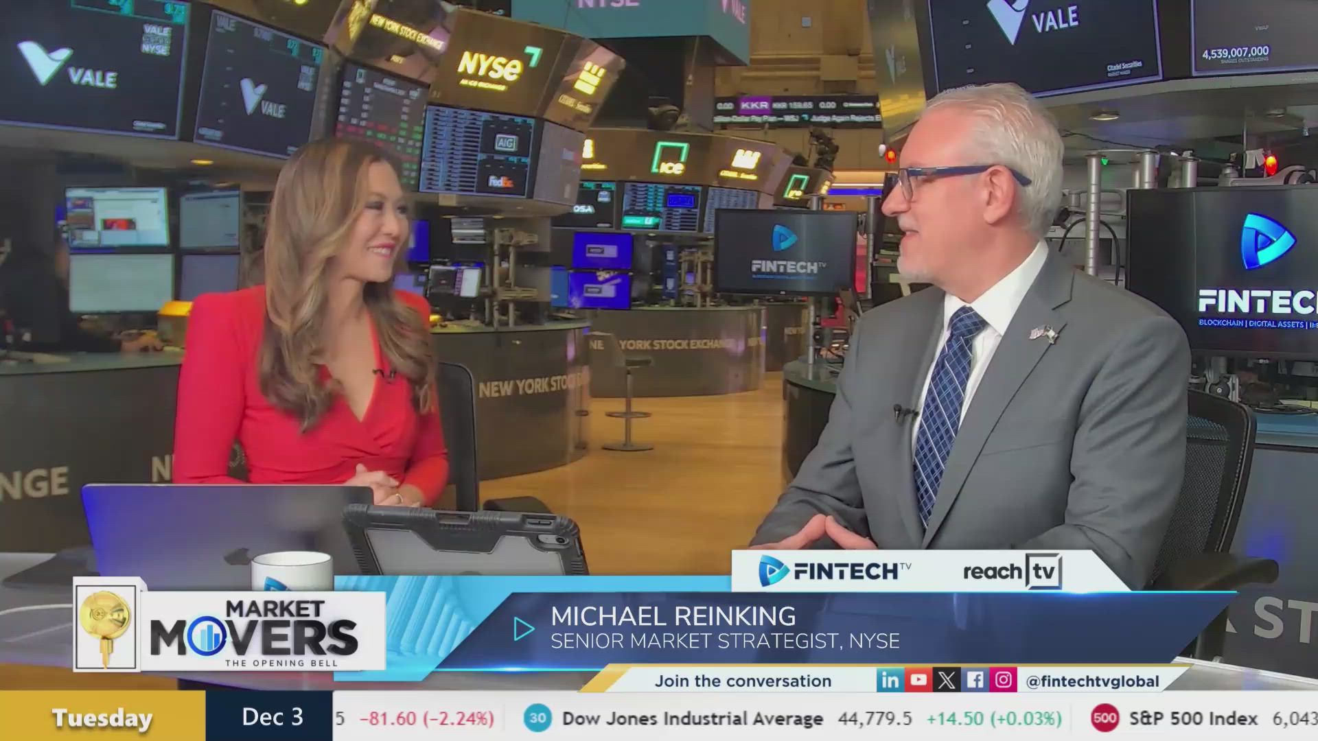 Strong November gains ahead of Friday’s jobs report with Michael Reinking, Senior Market Strategist at NYSE