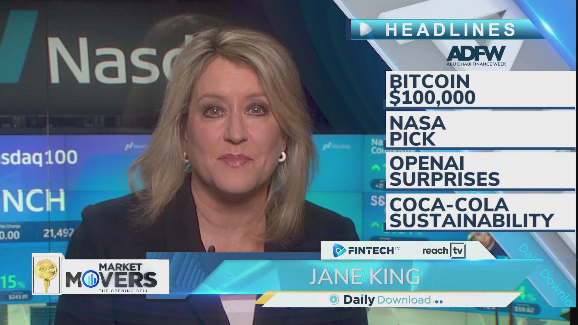 Bitcoin $100,000, NASA pick, OpenAI surprises, Coca-Cola sustainability