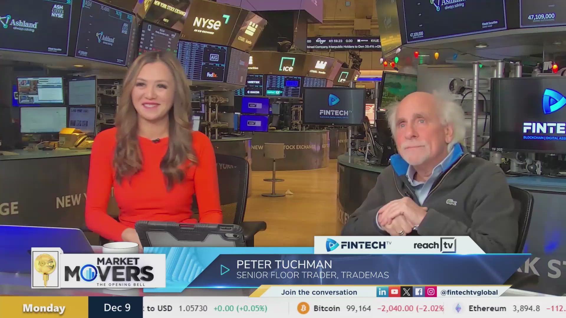 Stocks hit highs on jobs data with Peter Tuchman, Senior Floor Trader at TradeMas