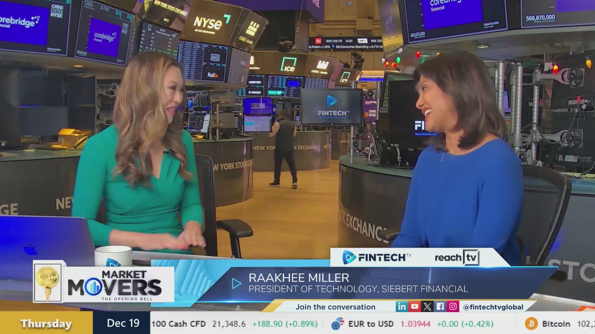 Assessing the current climate for fintech trends with Raakhee Miller, President of Technology of Siebert Financial