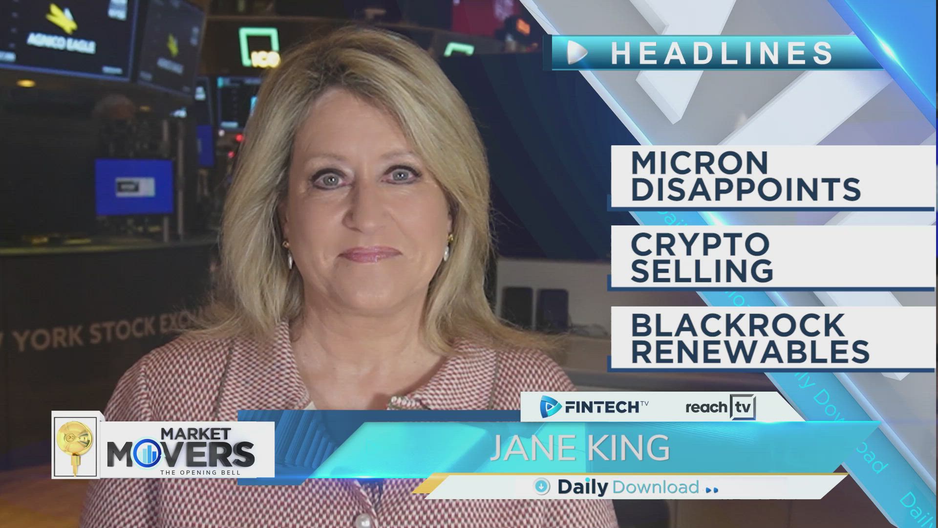 Micron Disappoints, Crypto Selling, BlackRock Renewables