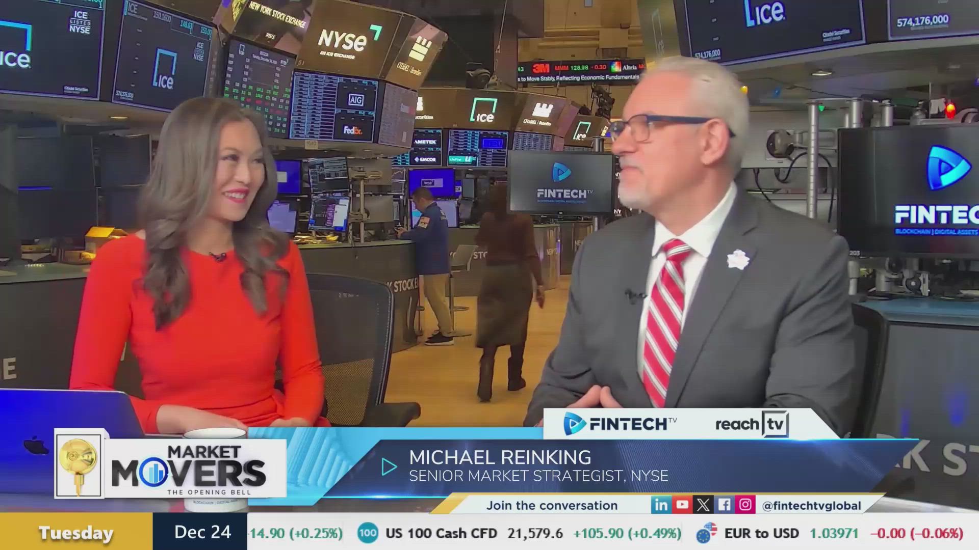 Reviewing recent market volatility with Michael Reinking, Senior Market Strategist at NYSE