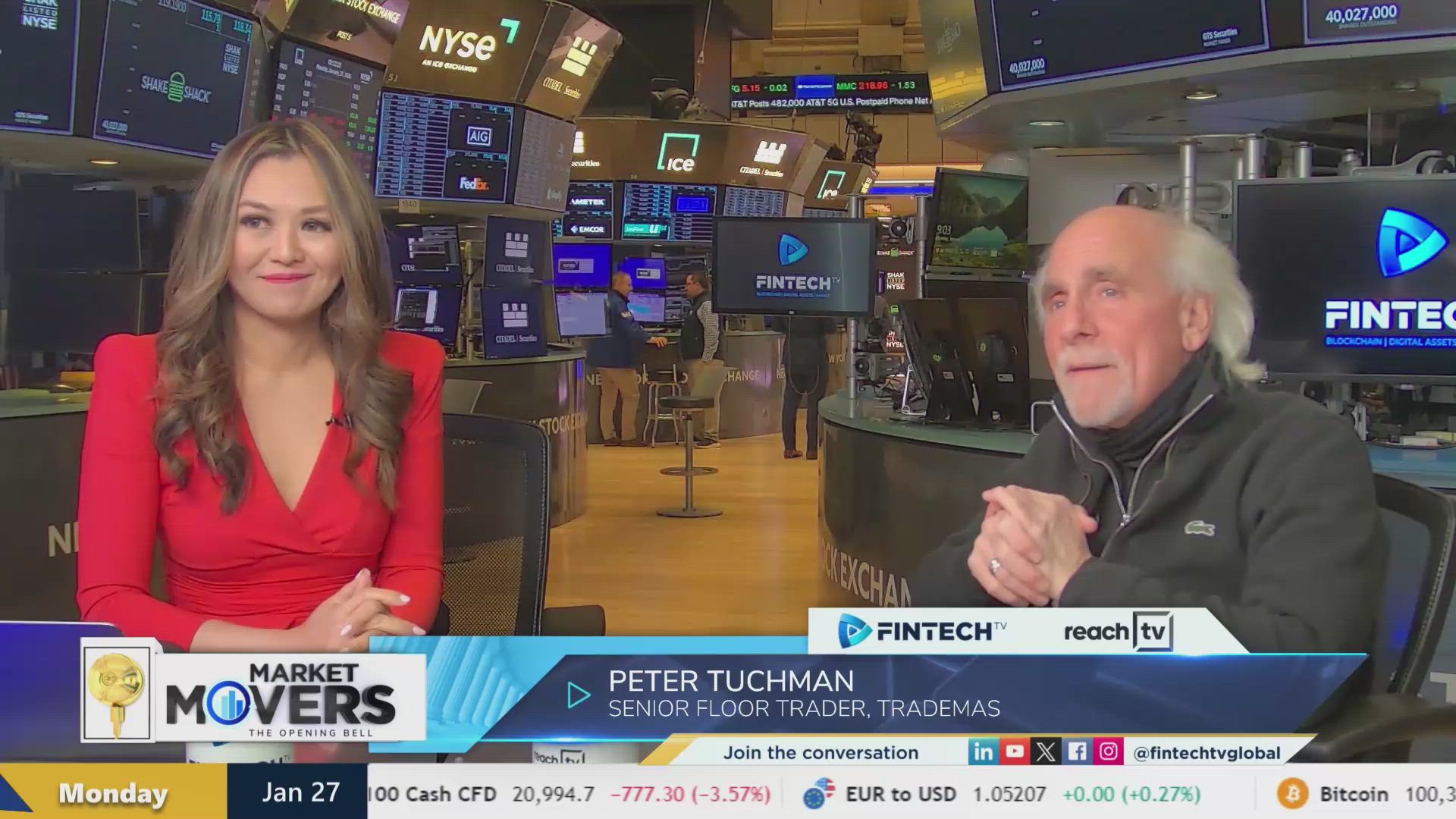 Market selloff hits Wall Street after DeepSeek concerns with Peter Tuchman